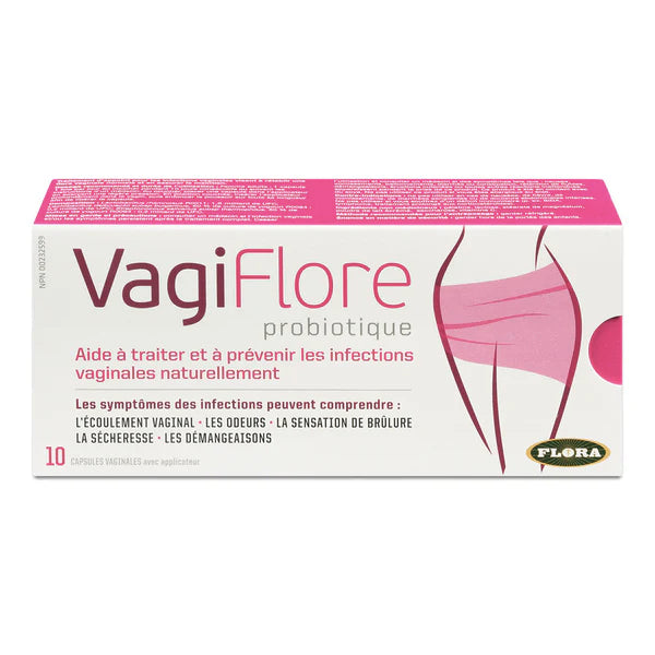 Vagiflore - Vagicare - Probiotiques ovules vaginaux à insérer - Flora - 10 capsules
